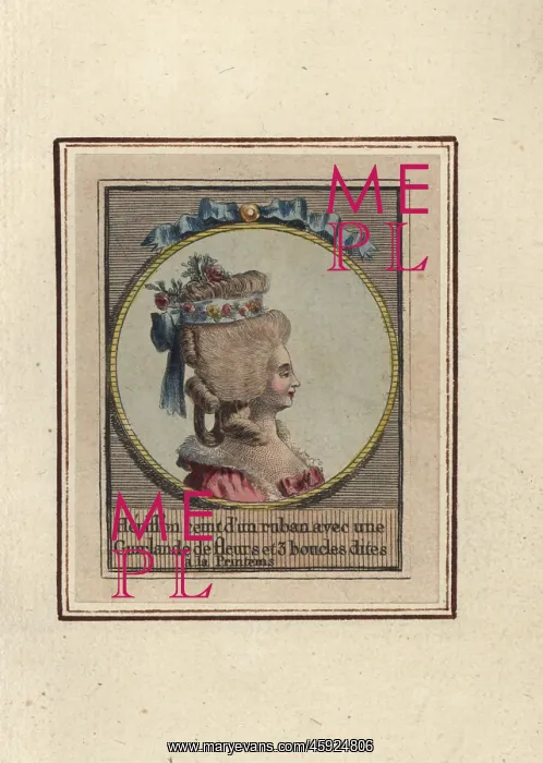 : Hedgehog hairstyle from 1783 : Hedgehog hairstyle from 1783