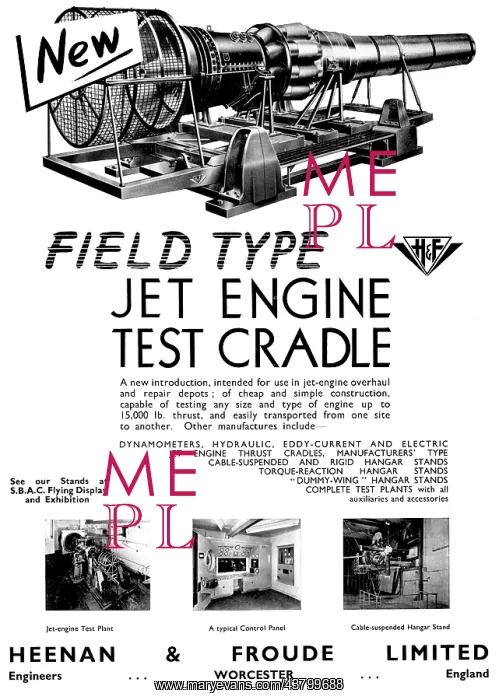: Heenan & Froude Jet Engine Test Cradles : Heenan & Froude Jet Engine Test Cradles