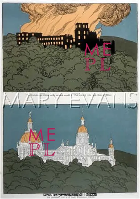: Heidelberg Castle and the fire : Heidelberg Castle and the fire