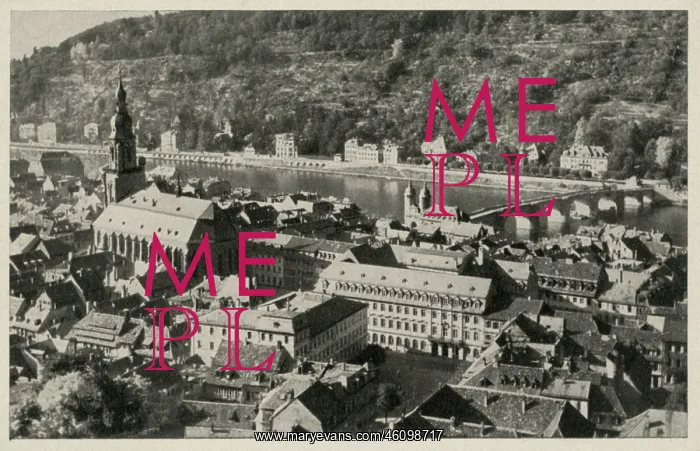 : Heidelberg, Germany - view over city : Heidelberg, Germany - view over city