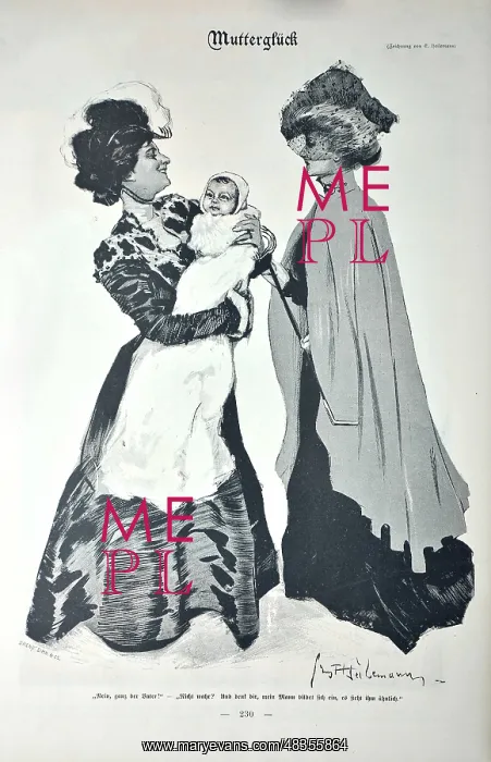 : Heilemann Ernst Mutterglueck - Joy of maternity, 1899 : Heilemann Ernst Mutterglueck - Joy of maternity, 1899