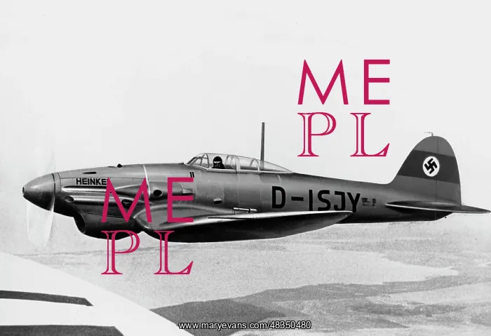 : Heinkel He 100 fighter plane, 1938 : Heinkel He 100 fighter plane, 1938