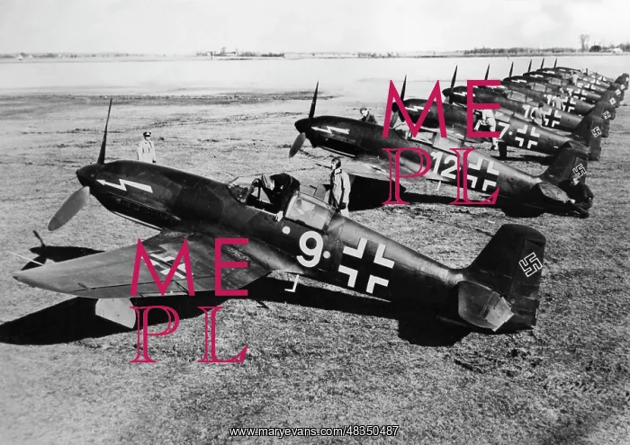 : Heinkel He 100 fighter plane, 1942 : Heinkel He 100 fighter plane, 1942
