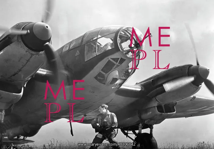 : Heinkel He 111 fighter plane, 1940 : Heinkel He 111 fighter plane, 1940