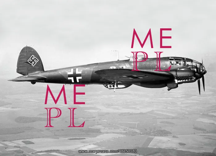 : Heinkel He 111 fighter plane, 1940 : Heinkel He 111 fighter plane, 1940