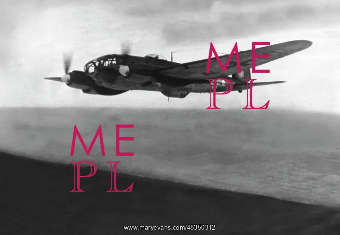 : Heinkel He 111 fighter plane, 1940 : Heinkel He 111 fighter plane, 1940