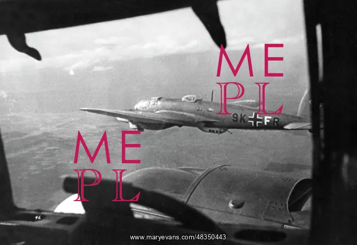 : Heinkel He 111 fighter plane, 1940 : Heinkel He 111 fighter plane, 1940
