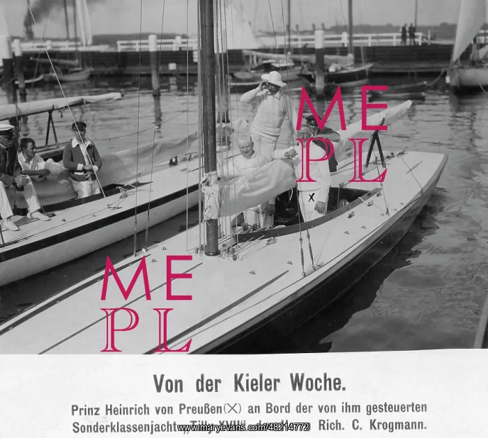 : Heinrich - prince - Germany - Hohenzollern - Beim Segeln und Autofahren : Heinrich - prince - Germany - Hohenzollern - Beim Segeln und Autofahren
