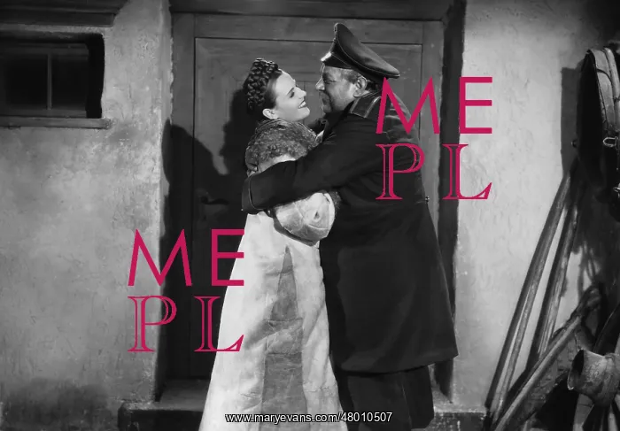 : Heinrich George and Hilde Krahl in The Stationmaster, 1940 : Heinrich George and Hilde Krahl in The Stationmaster, 1940