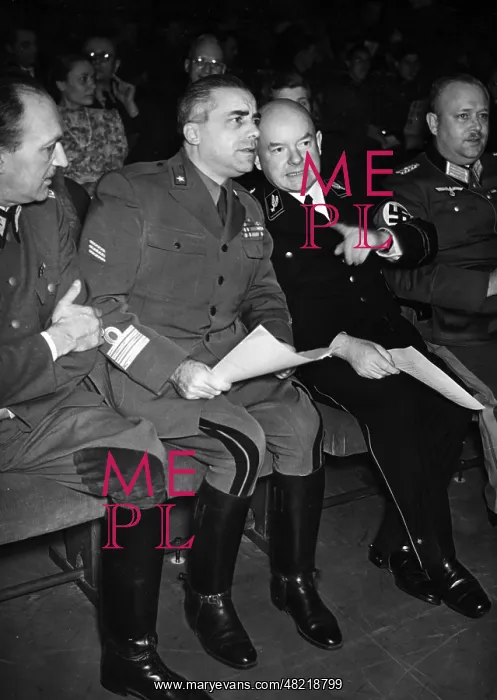 : Heinrich Glasmeier and Colonel Pinelli, 1940 : Heinrich Glasmeier and Colonel Pinelli, 1940