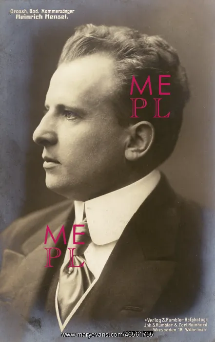 : Heinrich Hensel : Heinrich Hensel