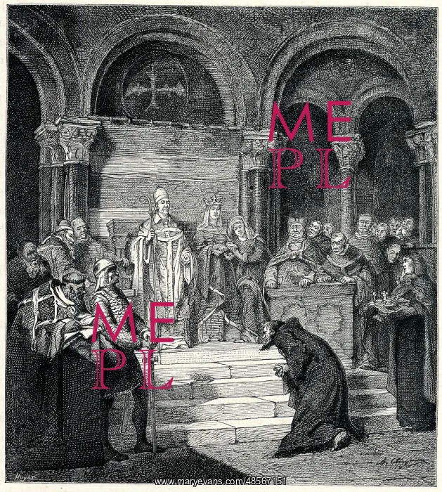 : Heinrich IV does penance at Canossa : Heinrich IV does penance at Canossa