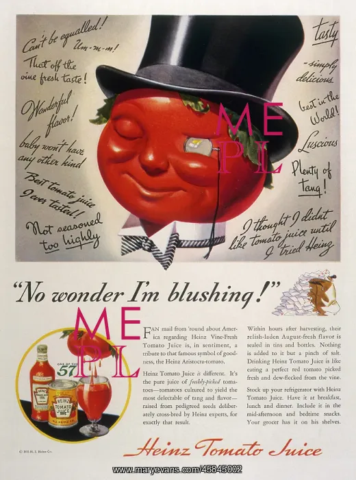: HEINZ TOMATO JUICE AD : HEINZ TOMATO JUICE AD