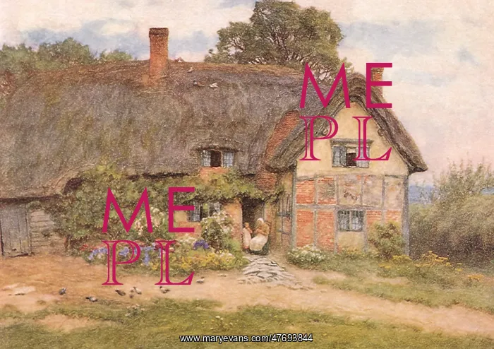  : Helen Allingham, Brick and Plaster Cottage