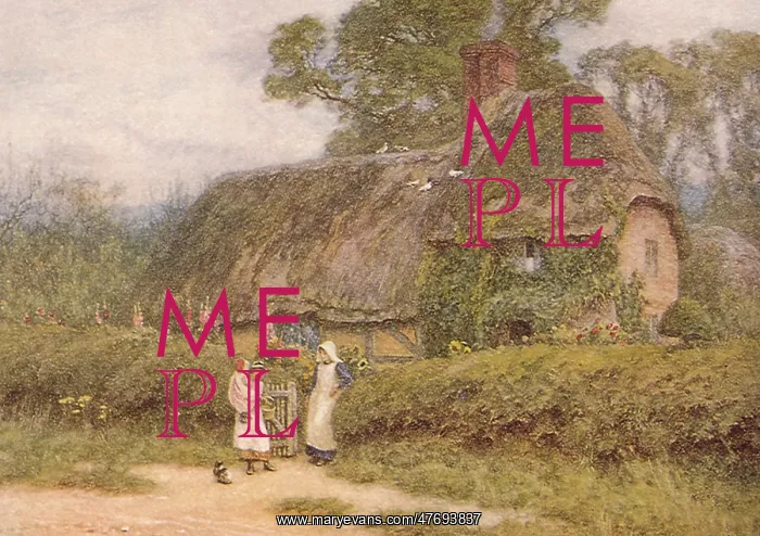  : Helen Allingham - Meeting at the Hedge