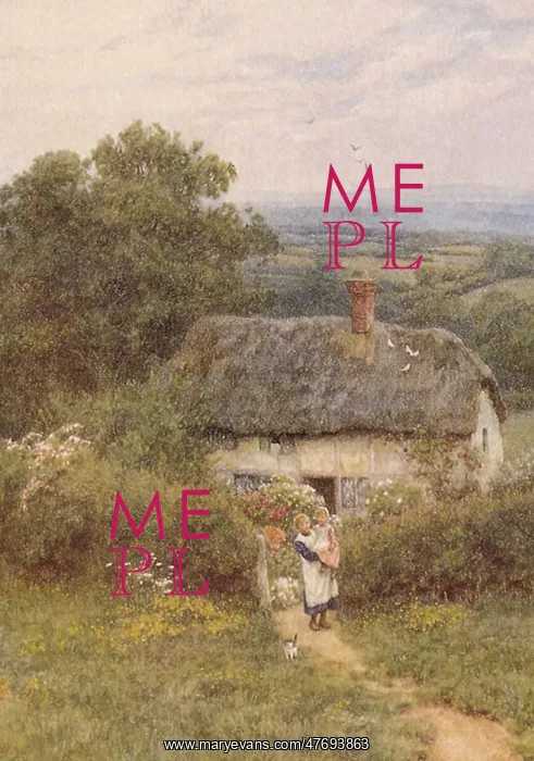  : Helen Allingham, Visit at Cottage Gate