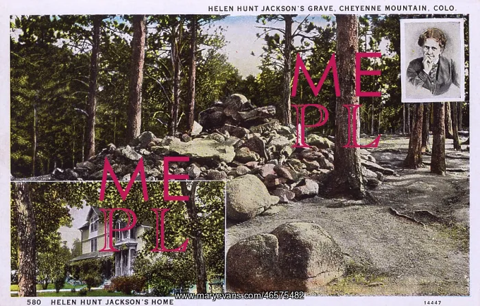 : Helen Hunt Jackson's Grave - Cheyenne Mountain, Colorado : Helen Hunt Jackson's Grave - Cheyenne Mountain, Colorado