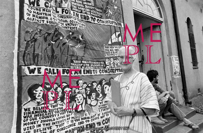 : Helen Joseph at an End Conscription (ECC) fair : Helen Joseph at an End Conscription (ECC) fair