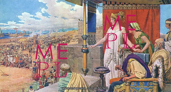 : Helen of Troy by Matania : Helen of Troy by Matania