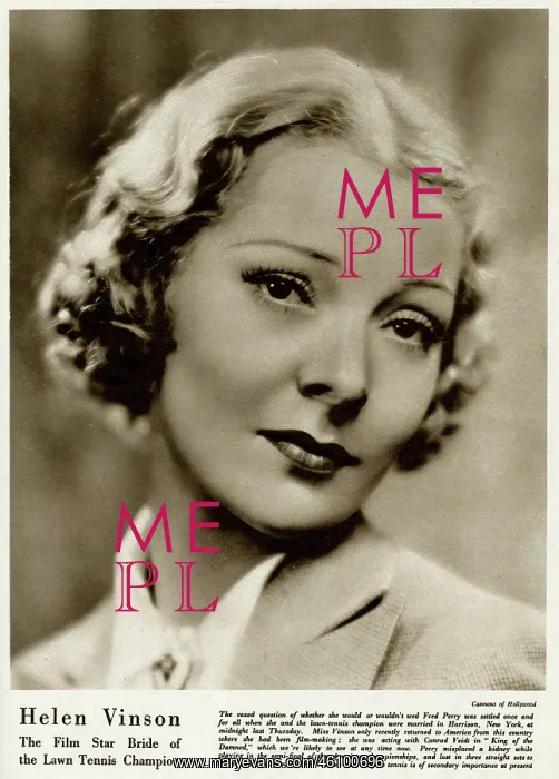 : Helen Vinson in 1935 : Helen Vinson in 1935