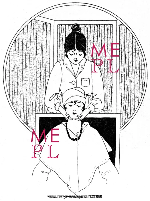 : Helena Rubinstein facial, 1917 : Helena Rubinstein facial, 1917