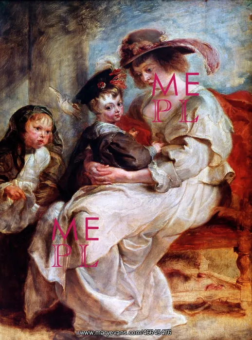 : Helene Fourment with Children, by Rubens : Helene Fourment with Children, by Rubens