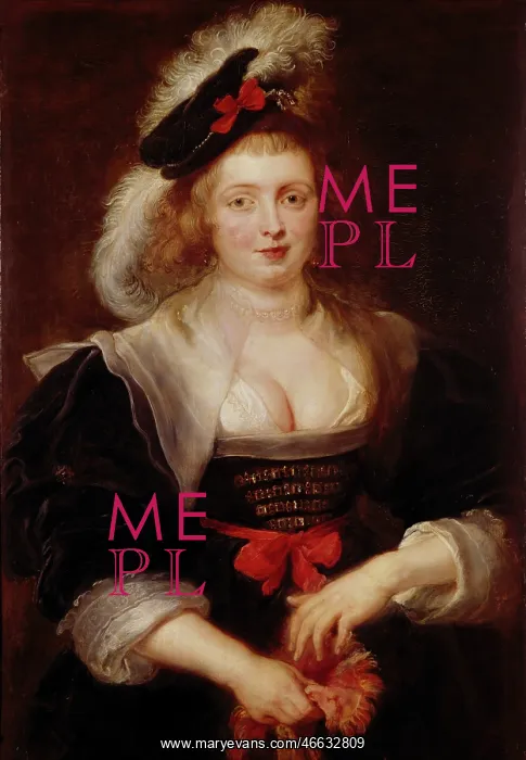 : Helene Fourment slipping into a glove, by Rubens : Helene Fourment slipping into a glove, by Rubens