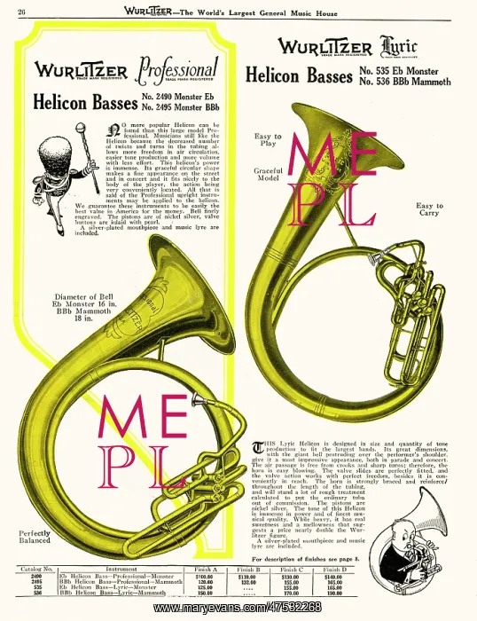  : Helicon Bass, Wurlitzer