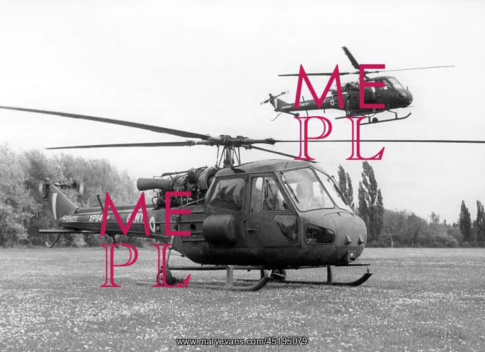 : Helicopter of the British army in Berlin : Helicopter of the British army in Berlin