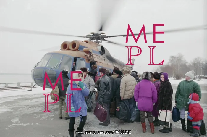 : Helicopter crossing over Volga : Helicopter crossing over Volga