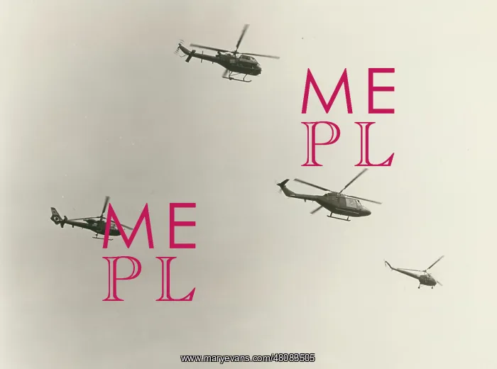 : Four helicopters : Four helicopters
