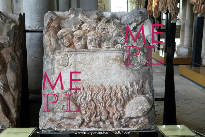 : Hell, Crypt, Bourges Cathedral, Bourges, Centre : Hell, Crypt, Bourges Cathedral, Bourges, Centre