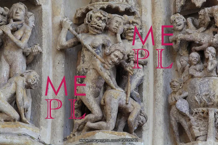 : Hell, Last Judgment, Central Portal, Amiens Cathedral : Hell, Last Judgment, Central Portal, Amiens Cathedral