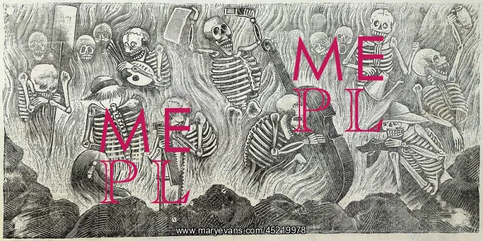 : Detail of Hell, showing artists and artisans ? : Detail of Hell, showing artists and artisans ?