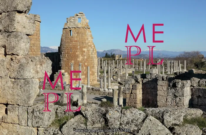 : Hellenistic Gate, Perga, Antalya, Turkey : Hellenistic Gate, Perga, Antalya, Turkey
