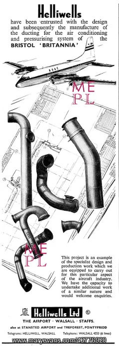 : Helliwells Aircraft Pipework : Helliwells Aircraft Pipework