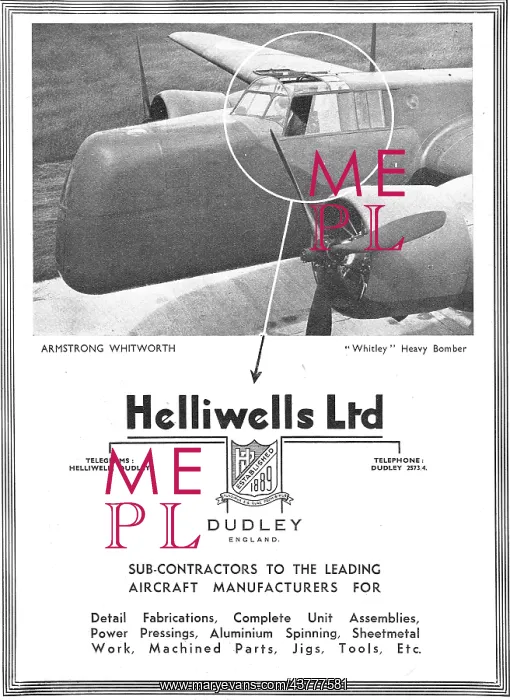 : Helliwells Aviation Component Manufacturers & Contractors : Helliwells Aviation Component Manufacturers & Contractors