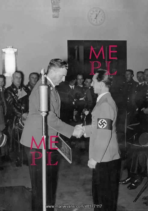: Hellmuth Will with Joseph Goebbels, 1937 : Hellmuth Will with Joseph Goebbels, 1937
