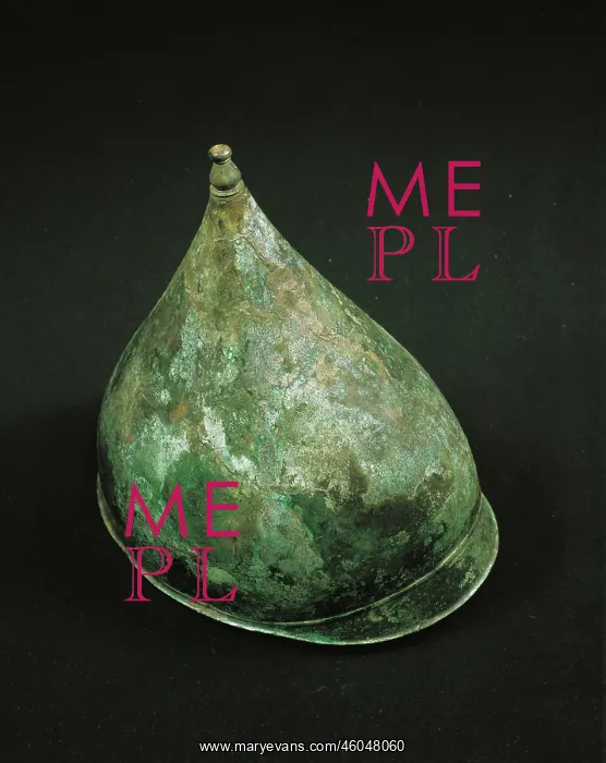 : Helmet. Hallstadt-Culture helmet, dating from the 6TH-1ST BCE : Helmet. Hallstadt-Culture helmet, dating from the 6TH-1ST BCE