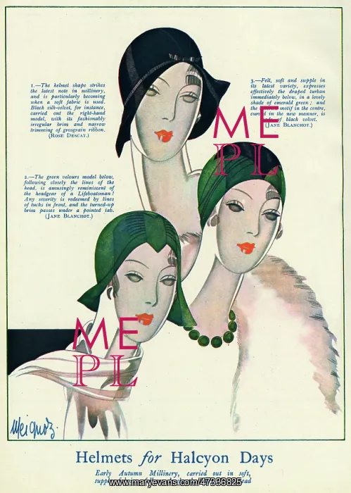 : Helmet hats 1929 : Helmet hats 1929