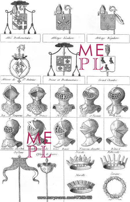 : HELMETS, CROWNS, BANNERS : HELMETS, CROWNS, BANNERS