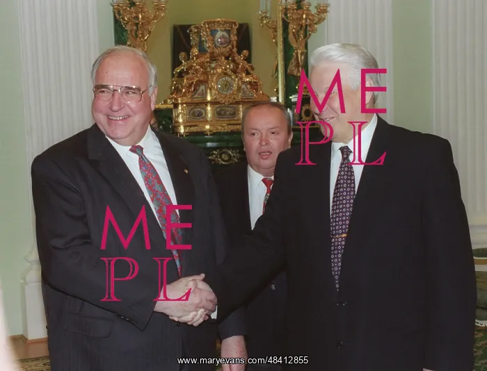 : Helmut Kohl and Boris Yeltsin, 1996 : Helmut Kohl and Boris Yeltsin, 1996