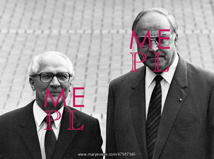 : Helmut Kohl and Erich Honecker : Helmut Kohl and Erich Honecker
