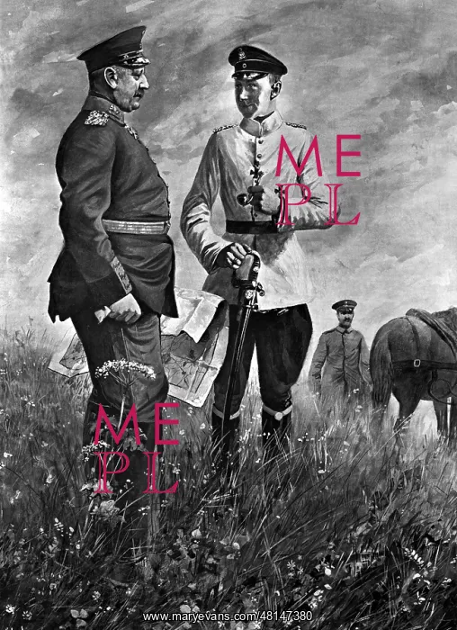 : Helmuth von Moltke and the Crown Prince Wilhelm, 1914 : Helmuth von Moltke and the Crown Prince Wilhelm, 1914