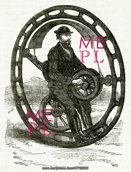 : Hemming's unicycle 1869 : Hemming's unicycle 1869