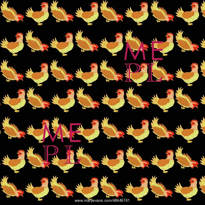  : Hen repeating pattern