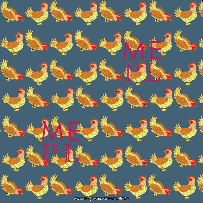  : Hen repeating pattern
