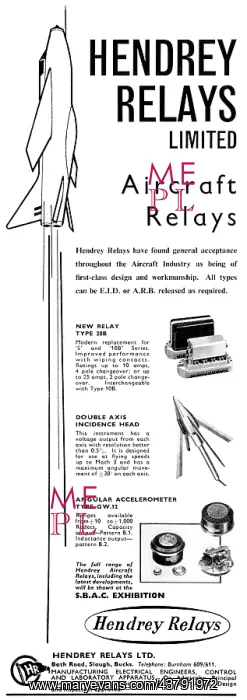 : Hendrey Aircraft Relays 1959 : Hendrey Aircraft Relays 1959