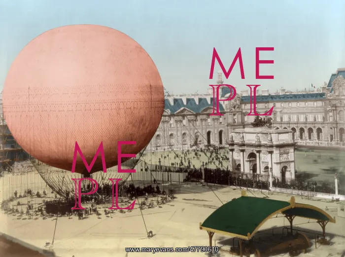 : Henri Giffard, Captive Balloon, 1878 : Henri Giffard, Captive Balloon, 1878