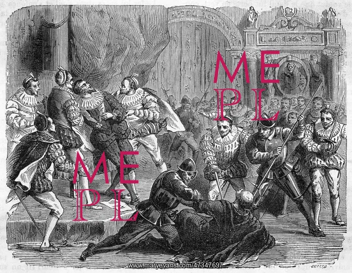 : HENRI III ASSASSINATED : HENRI III ASSASSINATED
